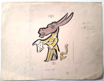 Bruno Angoletta - Illustrazione originale per "Trilussa" - Firmata con monogramma - First edition - (1922) | Catawiki