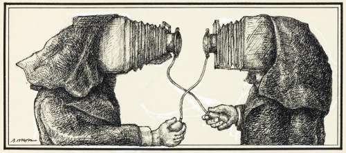 GEOFFRY MOSS (1938-) Camera Shoot. [CARTOONS] | Swann Galleries