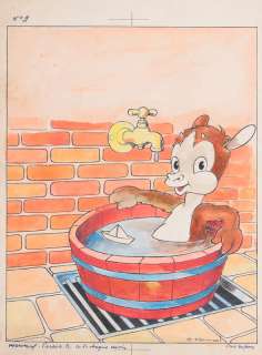 Arnal | Roudoudou, illustration Ã  l’encre de Chine et aqu… | Banque Dessinée