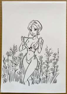 Di Sano, Bruno - Originele tekening in inkt - Formaat: 21 x 29 cm. - Loose page | Catawiki