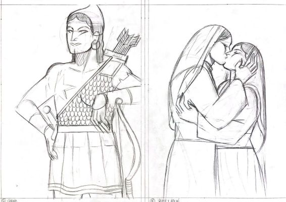 Carla Berrocal | Boceto para Un diccionario de amantes Ilustración | The Comic Art Agency