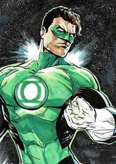 Miguel Mendonça 20x26 cm - Green Lantern Hall Jordan -- JLA Superman Batman - Loose page - First edition - (2018)