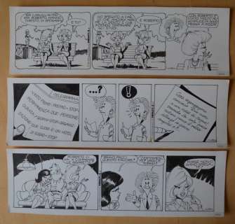 Roberto Benigni - Luigi Corteggi - 3 original strips - Loose page - (1981) | Catawiki