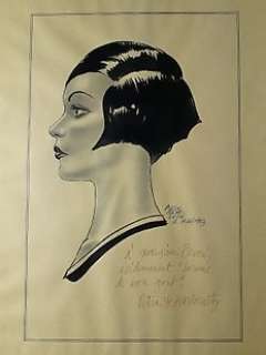 Attilio Micheluzzi - illustrazione originale "Il ritratto di Petra de Karlorvitz" - Loose page - (1983)