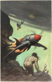 163: Frazetta Beyond Farthest Star original comic art | Russ Cochran