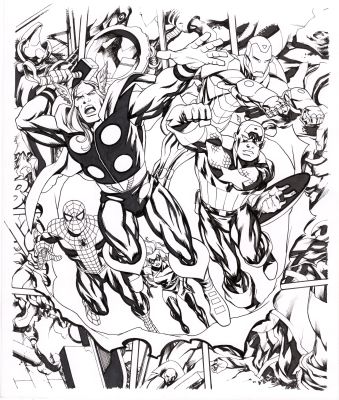 Civil War #1 (Avengers) cover by Mike McKone