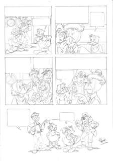 Antonio Carrillo - Original Page - Donald Duck, Scrooge McDuck, Gyro - Big Decisions - Pencil Art | Catawiki