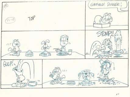 Garfield - Originele schetspagina (Sunday) - First edition - (1990) | Catawiki