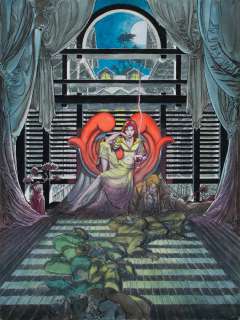  					Lot 68: Michael Kaluta cover art for Fallen Angel #17.   				