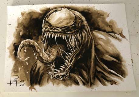 Original Coffee Painting - VENOM - Original (2020) | Catawiki