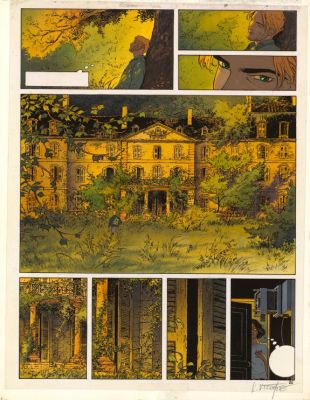 Laurent Vicomte | Bleu de mise en couleur pour la planche n°20 - L’Appel - Sasmira | Daniel Maghen