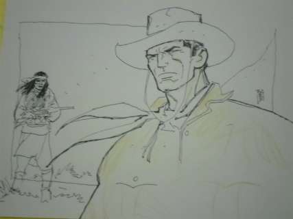 Tex - Stefano Babini - illustraz. originale - Loose page | Catawiki