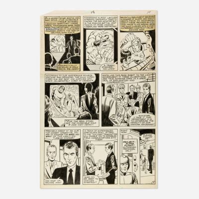 Steve Ditko | Machine Man #18 Story Page 7 Original Art (Marvel Comics, 1980) | Landry Pop Auctions