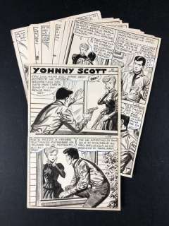 Sergio Tarquinio - 27x tavole originali Jhonny Scott - storia completa - Loose page - (1959) | Catawiki