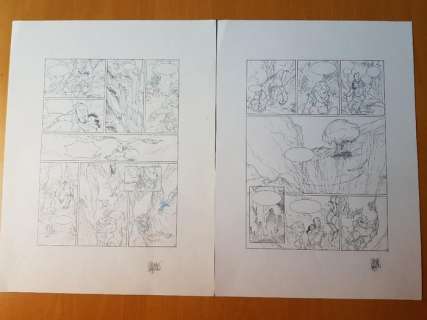 Augustin, Virginie - 2 originele pagina’s (p.4) + (p.5) Alim le tanneur T2 - Le vent de l’exil - (2006) | Catawiki