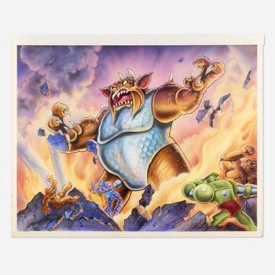 Inhumanoids Original Painting Concept Art (Hasbro, c. 1986) | Landry Pop Auctions