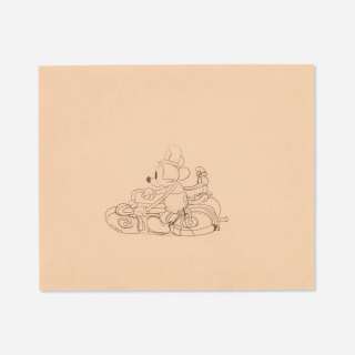 The Dognapper Mickey Mouse and Donald Duck Production Drawing (Walt Disney, 1934) | Landry Pop Auctions