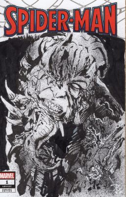 Dave Fowler | Venom Original Art Sketch Cover | Raremarq (Buy It Now)
