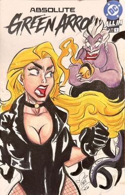 Black Canary and Ursula Sketch Cover by Mariana Moreno | Raremarq (Buy It Now)