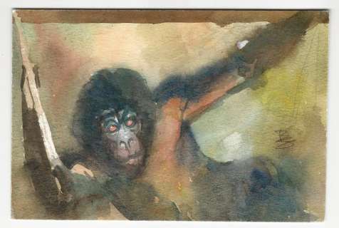 The Monkey - Original art by Bill Sienkiewicz - First edition | Catawiki
