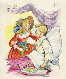 Il Giardino Misterioso - Carla Ruffinelli - illustrazione originale firmata - First edition - (1957) | Catawiki