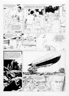 Leo, Jean Aldebaran | Encre de chine pour la planche 38 de l’album publié | Coutau Bégarie