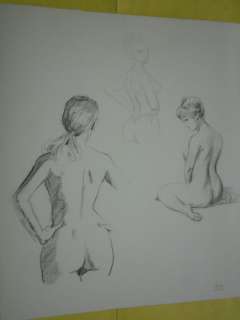 Leone Frollo - illustrazione originale "Studio Anatomia Femminile" firmata - Loose page | Catawiki