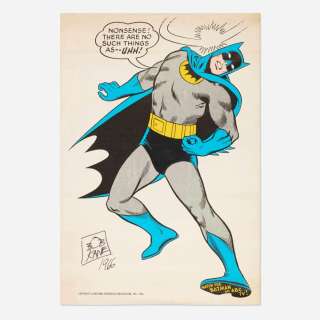 Bob Kane, Batman ABC TV Poster, Signed (1966) | Landry Pop Auctions