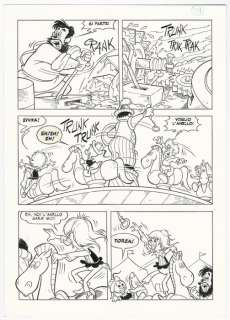 Topolino # 1993 - Giuseppe Dalla Santa - tavola originale "Ser Topolino e la Cavalcata dei Cavalieri Inesistenti" - First edition - (1994) | Catawiki