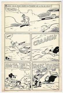 Topolino #334 - Onofrio Bramante - tavola originale "Topolino e l’esperimento Neutronius" - Loose page - (1962) | Catawiki