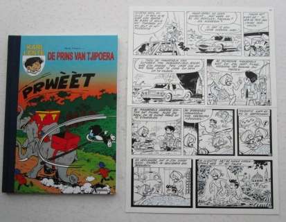 Kari Lente 30 - Originele pagina (p.10) + hardcover album - De prins van Tjipoera - First edition - (2009) | Catawiki