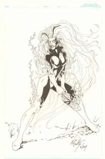 Ed Coutts - Silver banshee with spider-man mask - 2007 signed