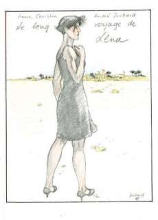 Juillard André | Le Long voyage de Léna Mine de plomb et crayons de couleurs | Tessier Sarrou