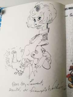 Natacha, Le Vieux Bleu - Les meilleurs récits du journal de Spirou T3 - ’Le Vieux Bleu + Dessin dédicacé - C - First edition - (1980) | Catawiki