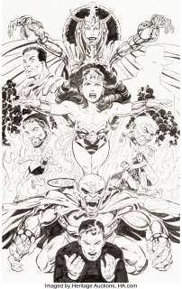 Byrne, John | John Byrne Wonder Woman Lifelines Back Cover Original Art (DC, 1997).... | Heritage