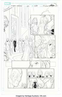 Marvel Artist - Adriano Di Benedetto [R.B. Silva printed blue lines] Inferno #3 Story Page 12 Original Art (Marvel, 2022)....
