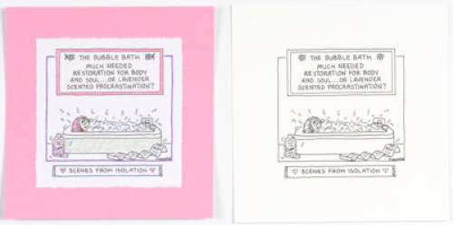 Guisewite, Cathy | Cathy Guisewite Scenes from Isolation Page 113 Single Panel Comic Illustration Original Art (Andrews McMeel Publis... (Total: 2 Original Art) | Heritage