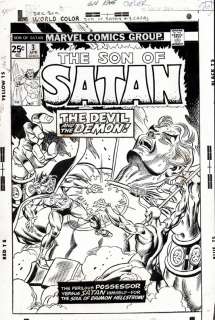 Gil Kane - SON OF SATAN #3 COVER Signed