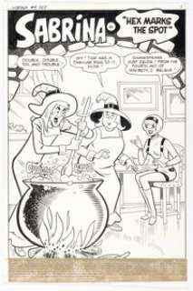 Goldberg, Stan | Stan Goldberg, Joe Sinnott, Joe Edwards, and Others Sabrina #4 Near-Complete Story Original Art Group of 33 (Archi... (Total: 33 Original Art) | Heritage