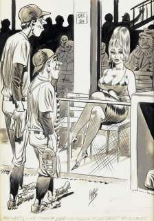(CARTOON) BILL WARD. "Boy Lefty, and I thought you had a good assortment of curves!" | Swann Galleries