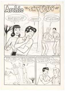 Bill Vigoda Archie’s Pals ’n’ Gals #22 Complete 6-Page Story "Shy Guy" Original Art (Archie, 1962). (Total: 6 Original Art) | Heritage