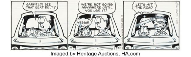 Jim Davis Garfield Daily Comic Strip Original Art dated 7-23-91 (United Feature Syndicate, 1991). | Heritage