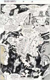 Ron Lim and Tom Christopher Silver Surfer #74 Story Page 15 Original Art (Marvel, 1992). | Heritage