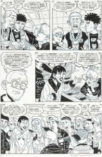 Bob Fingerman Minimum Wage #4 Story Page 8 Original Art (Fantagraphics, 1996).