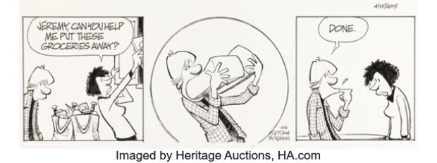 Jerry Scott and Jim Borgman Zits [Grocery Guzzler] Daily Comic Strip Original Art dated 4-15-15 (King Features Syndicate, 2015). | Heritage
