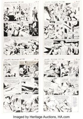 Paul Reinman (as "Paul Are") The Mighty Crusaders #4 Story Pages 2-5 Original Art (Archie, 1966). (Total: 4 Original Art) | Heritage