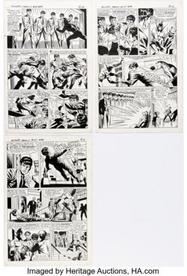 Paul Reinman and Frank Giacoia Mighty Comics #45 Hangman Story Pages 2-10 Original Art (Archie/Mighty Comics Group, 1967). (Total: 9 Original Art) | Heritage