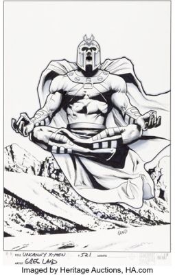 Greg Land The Uncanny X-Men #521 Magneto Cover Original Art (Marvel, 2010). | Heritage