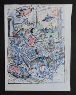 Suske en Wiske - Originele illustratie in kleur - gemaakt voor emaillen bord tbv. Maasland Stripfestival - (2008/2009) | Catawiki