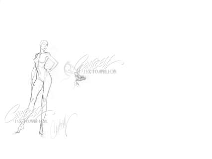 J. Scott Campbell | Original Art: X-Men Gold #1, Marvel Girl Prelims | J. Scott Campbell